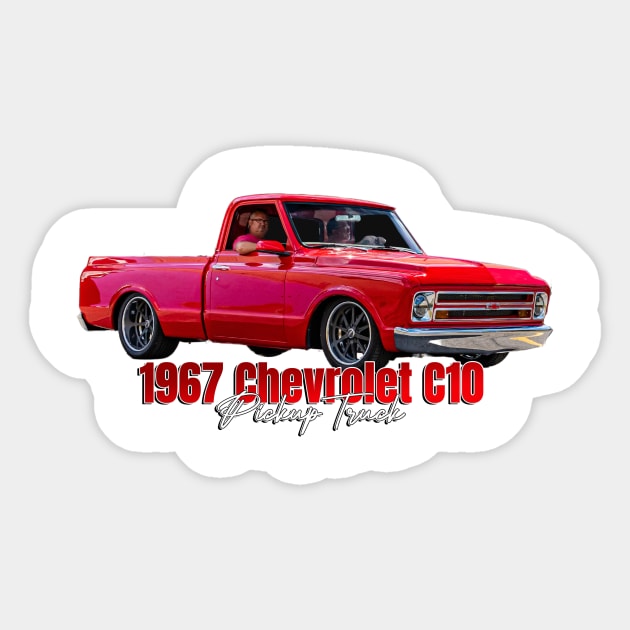 1967 Chevrolet C10 Pickup Truck Sticker by Gestalt Imagery